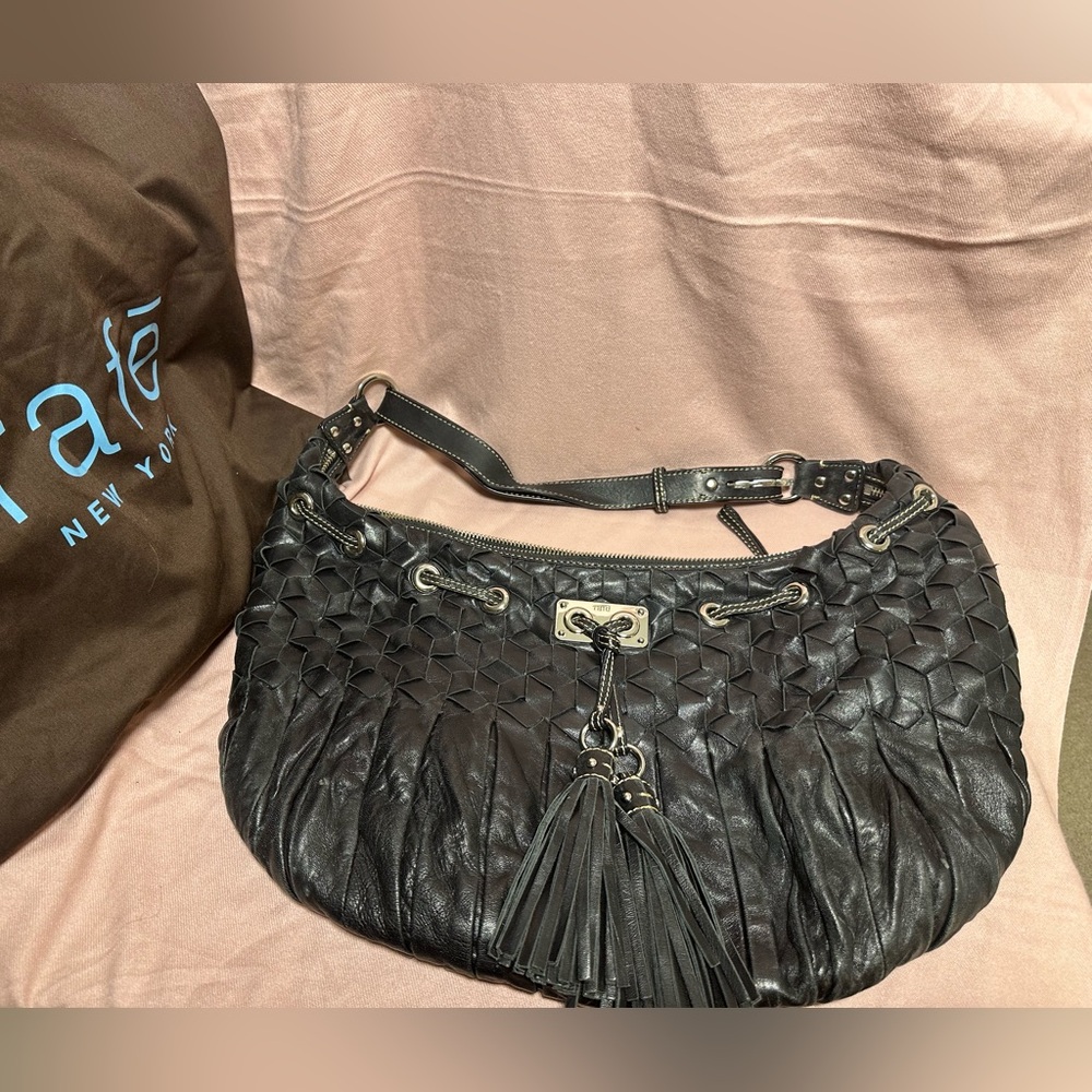 Black Hobo Bag w/callout